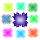 download Colorfull Flower clipart image with 135 hue color