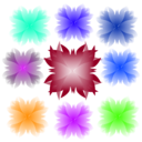 download Colorfull Flower clipart image with 225 hue color