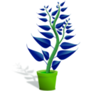 download Green Tall Plant In Its Pot clipart image with 90 hue color