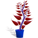 download Green Tall Plant In Its Pot clipart image with 225 hue color