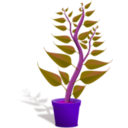download Green Tall Plant In Its Pot clipart image with 270 hue color