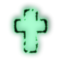 download Glowing Cross clipart image with 90 hue color