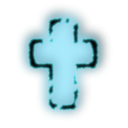 download Glowing Cross clipart image with 135 hue color