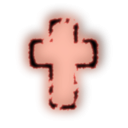 download Glowing Cross clipart image with 315 hue color