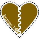download Broken Hearts clipart image with 45 hue color