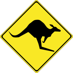 Warning Kangaroos Ahead