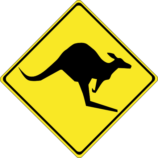 Warning Kangaroos Ahead