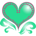 download Red Heart clipart image with 90 hue color