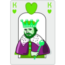 download King Of Hearts clipart image with 90 hue color