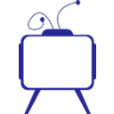 download Blue Tv clipart image with 45 hue color