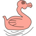 download Duck clipart image with 315 hue color