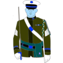 download Soldier clipart image with 180 hue color