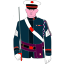 download Soldier clipart image with 315 hue color