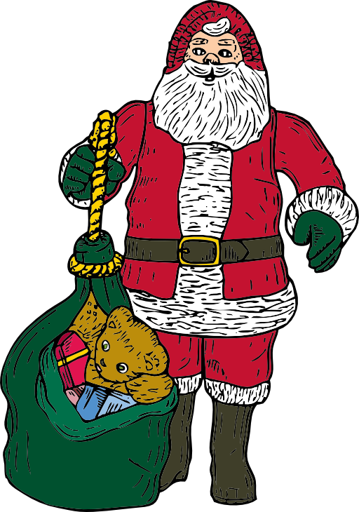 Santa And Bag