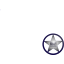 download Texas Ranger Star clipart image with 225 hue color