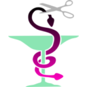 download Caduceus clipart image with 315 hue color