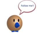 download Pajarito Twitter clipart image with 180 hue color