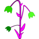 download Bell Flower clipart image with 180 hue color