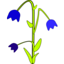 download Bell Flower clipart image with 315 hue color