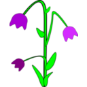 download Bell Flower clipart image with 0 hue color