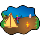 download Happy Camping Archery clipart image with 0 hue color