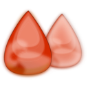 download Droplets clipart image with 180 hue color