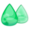 download Droplets clipart image with 315 hue color