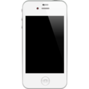 download Iphone 4 4s White clipart image with 135 hue color