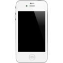 download Iphone 4 4s White clipart image with 270 hue color