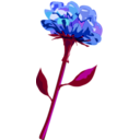 download Red Flower clipart image with 225 hue color