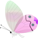 download Transp Butterfly clipart image with 270 hue color
