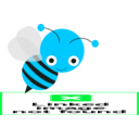 download Bee clipart image with 135 hue color