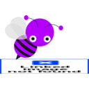download Bee clipart image with 225 hue color