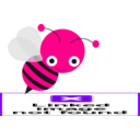 download Bee clipart image with 270 hue color