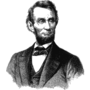 download Abraham Lincoln 1865 clipart image with 225 hue color
