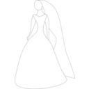 download Bride clipart image with 180 hue color