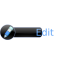 download Edit Button clipart image with 180 hue color
