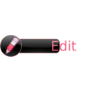 download Edit Button clipart image with 315 hue color