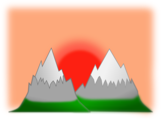 Sunset Mountain Simple