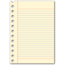 download Notepad Page clipart image with 0 hue color