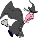 download Witchonavac clipart image with 270 hue color