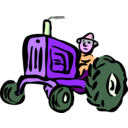 download Architetto Trattore clipart image with 270 hue color