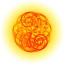 download Spiral Sun clipart image with 0 hue color