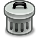 download Trash Can clipart image with 45 hue color