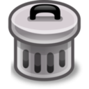 download Trash Can clipart image with 225 hue color