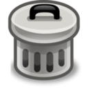 download Trash Can clipart image with 315 hue color