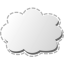 download Cloud clipart image with 45 hue color