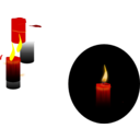 download Candle clipart image with 0 hue color