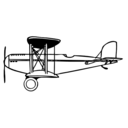 download Biplane clipart image with 90 hue color