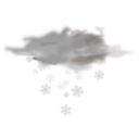 download Weather Icon Snowy clipart image with 180 hue color
